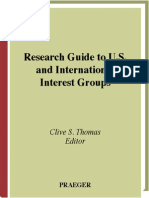 THOMAS, Clive - Research - Guide Interest - Groups