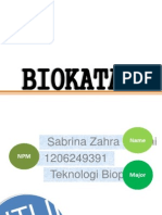 Sabrina Zahra F 1206249391 Biokatalisis