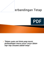 Hukum Perbandingan Tetap