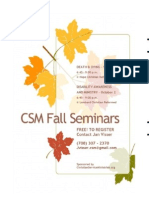 Christian Service Ministries Fall 2014 Seminars