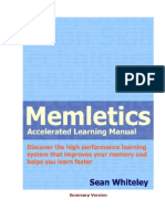 Memletics Accelerated Learning Manual - Sean Whiteley