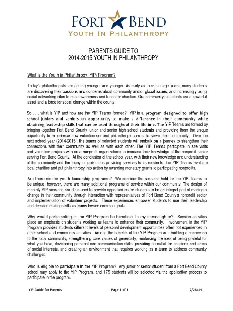 Yip - 2014-2015 Parentsguide About-The-Program Final | PDF ...