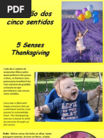 Gratidão Dos Cinco Sentidos - Five Senses Thanksgiving