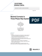 SQUARE D Neutral Currents in Three Phase Wye Systems