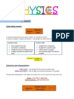 PHYSICS Revision Notes 1