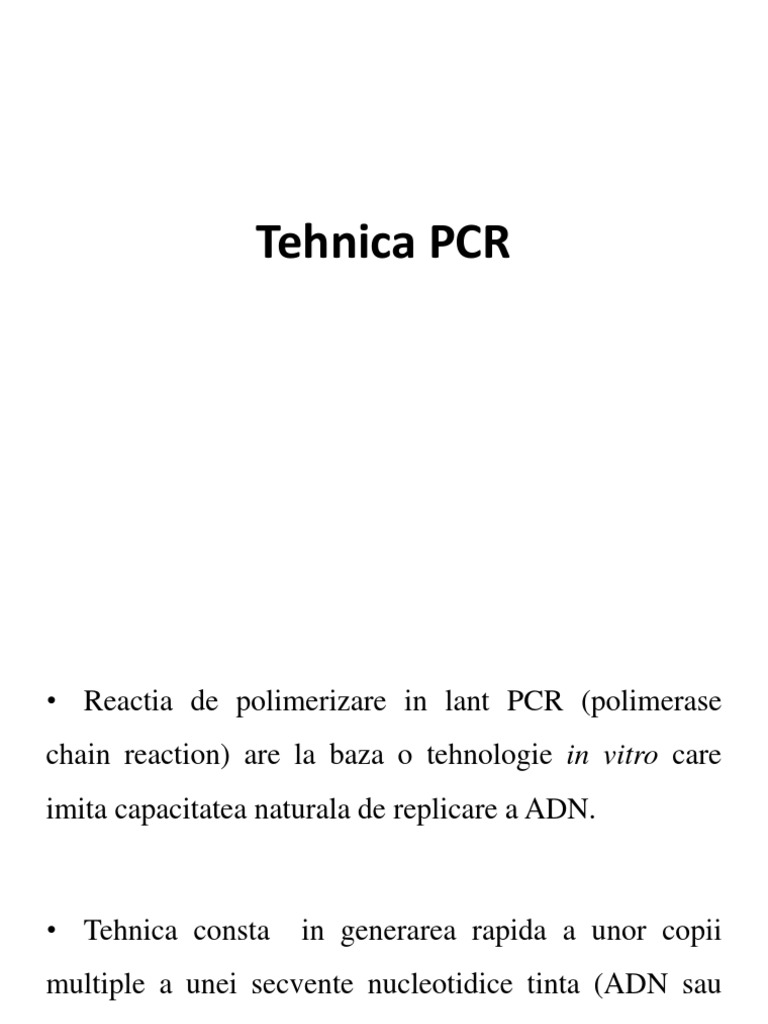 Tehnica Pcr