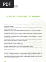 carta dos deveres do homem - versão integral