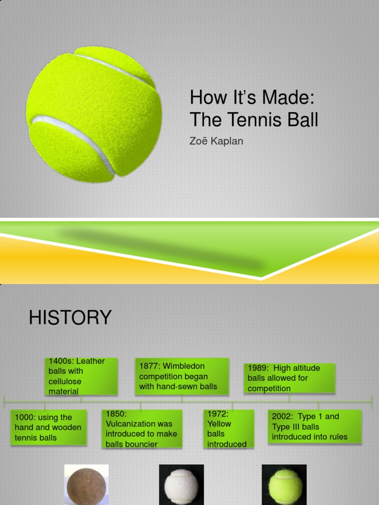 Tennis Ball Presentation PDF Chemistry Materials