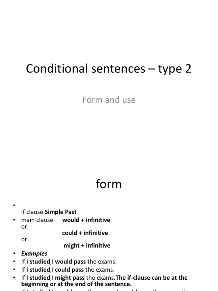 Type 2 Conditional Sentences Guide | PDF | Self-Improvement