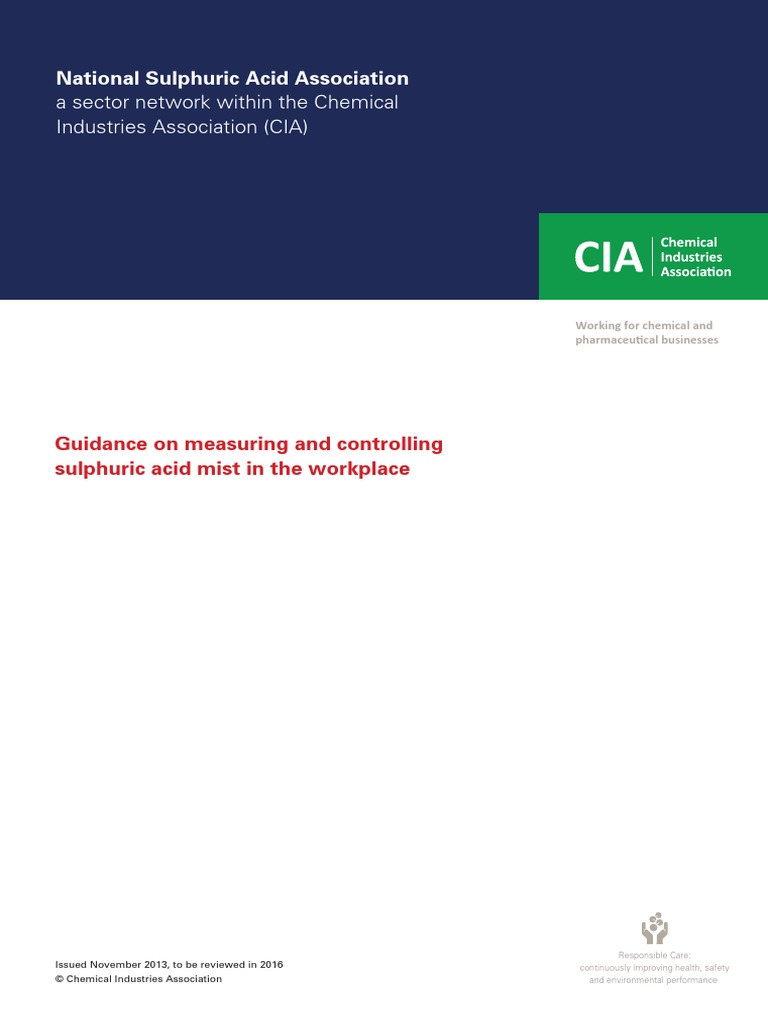 Nsaa Sa Mist Guidance Final 2013 PDF Occupational Hygiene