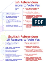 Scottish Referendum-Ten Reasons to Vote Yes