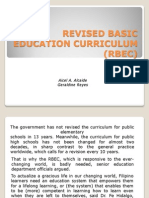 Revised Basic Education Curriculum