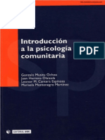Gonzalo Musitu y Otros - Introduccion a La Psicologia Comunitaria
