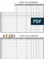 Formato Lista Alumnos y Padres de Familia