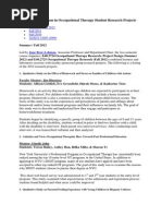 Download Professional Program in Occupational Therapy Student Research Projects by kalik SN239221084 doc pdf