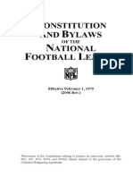 NFL's Constitution and Bylaws