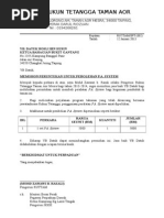 Surat Memohon Peruntukan PA System