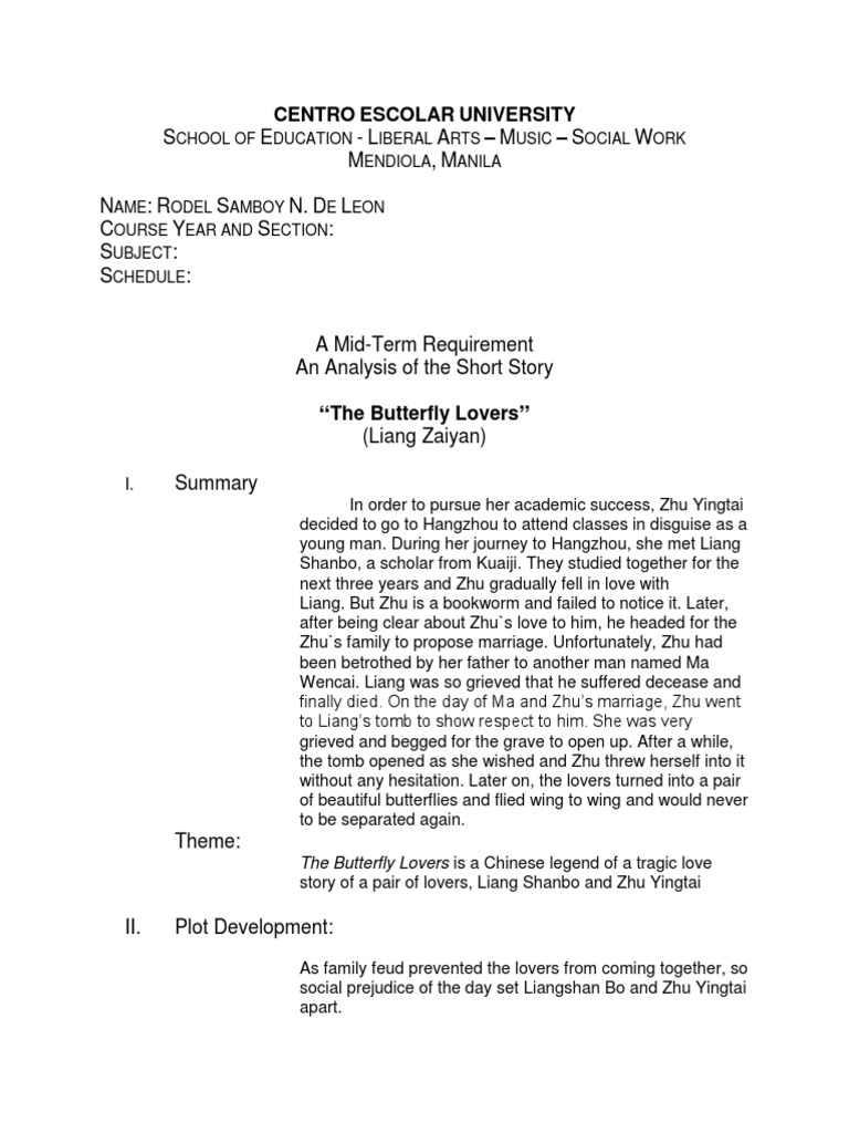 Butterfly Lovers | PDF, image size:768x1024