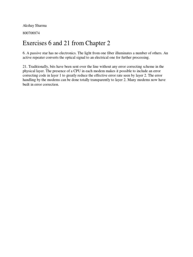Exercises 6 and 21 From Chapter 2 | PDF