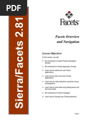 Facets healthcare tutorial app