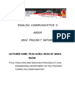 English Communicative 3 Report