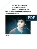 Happy 36th Year Anniversary Tribute for Reynante Razon Abellana the Last 36 Minutes