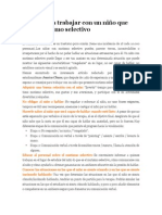 10 Tips para Trabajar Con Un Niño Que Tiene Mutismo