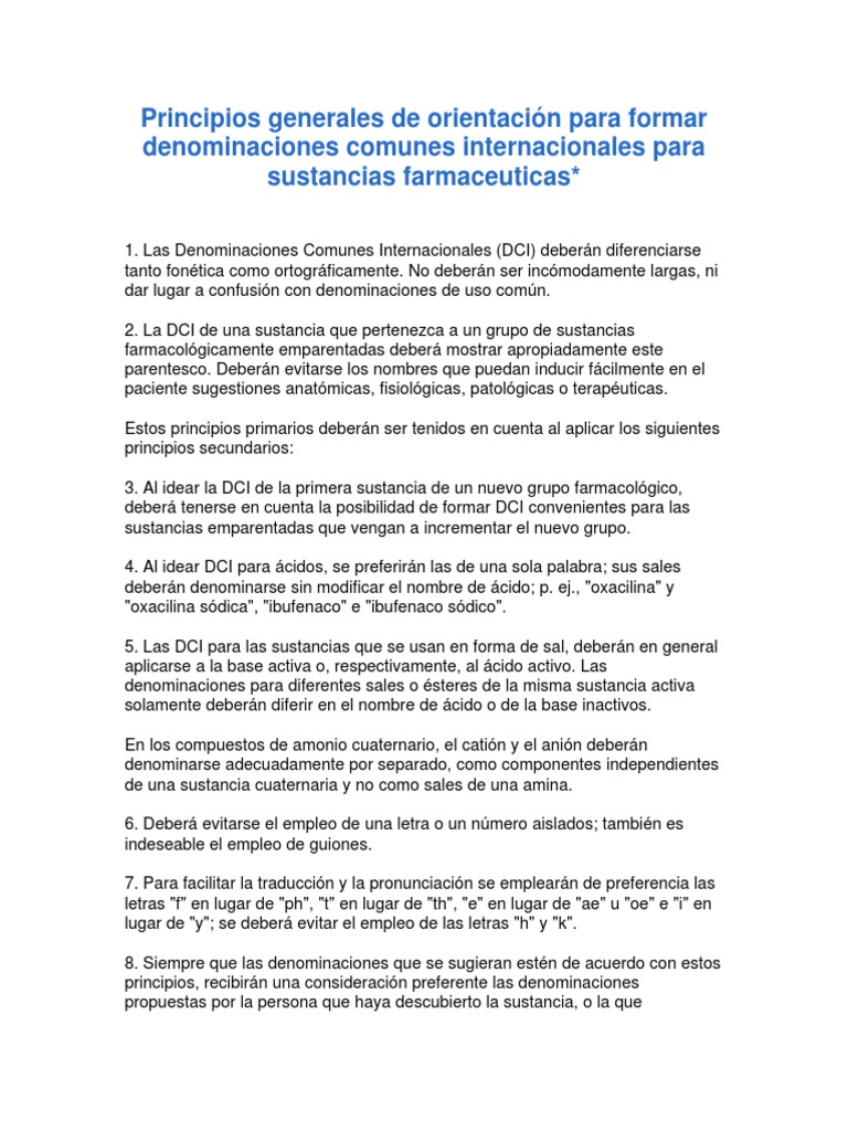 Generalprinciples DCI | PDF