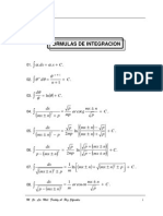 Formulas de Integracion