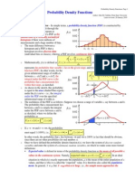 Probability Density Functions