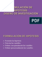 HIPÓTESIS - Diseño