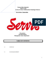 Servis Sales Corporation Internship Report