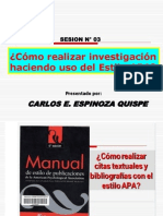 Sesion N - 03 - Como Realizar Investigaciones en El Estilo Apa