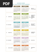 2010-2011 School Calendar | PDF | Observances | Holidays