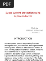 Surge Current Protection Using Superconductor