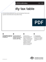 Fortnight Tax Table 2011-12