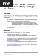 Incoming Calls From A PSTN To A IP Phone by Way of MGCP