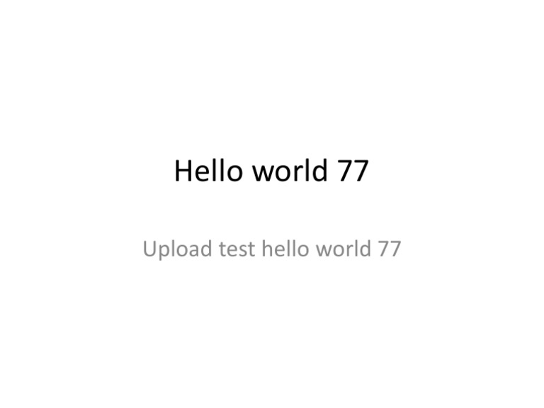 Tech Enthusiasts Test Message | PDF