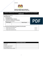 Borang Permohonan PB Program