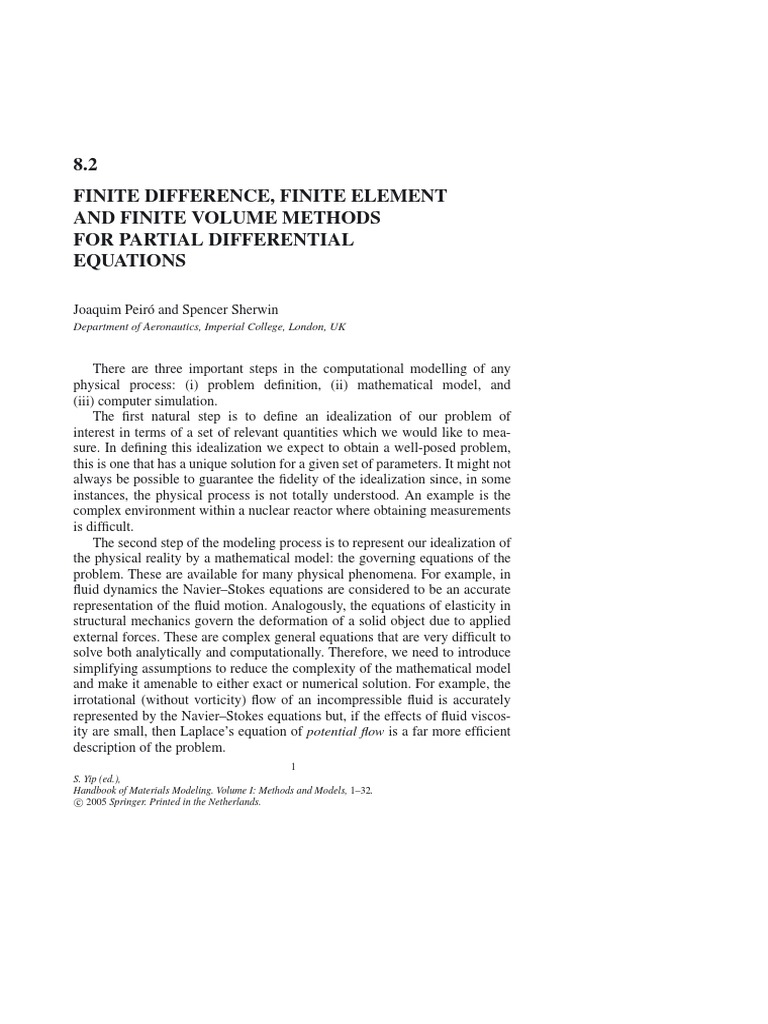 FDM, Fem, FVM | PDF | Finite Element Method | Partial Differential Equation