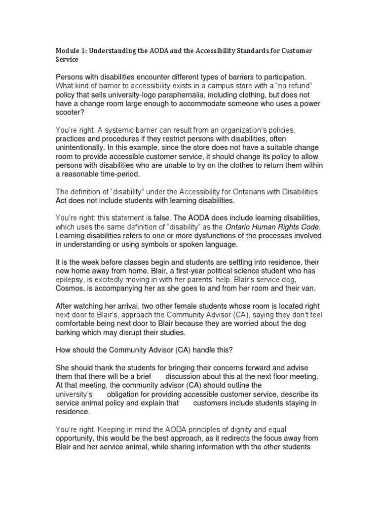 Aoda Pdf Accessibility Dignity