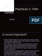 Unit 1 Practical 2 Film Forms Sound Presentation