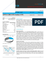 Opto Circuits (India) LTD.: Buy (Initiated Coverage On Aug 7, 2012)