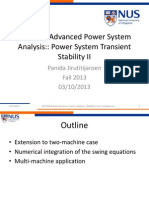EE5702R Advanced Power System Analysis:: Power System Transient Stability II