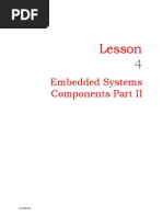 Embedded Systems Components Part II: Lesson