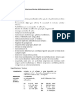 Especificaciones Técnicas Del Fotómetro de Llama