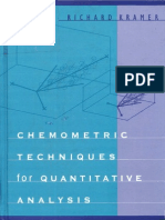 Chemometric Techniques For Quantitative Analysis - Richard Kramer