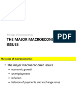 The Major Macroeconomic Issues: The Scope of Macroeconomics