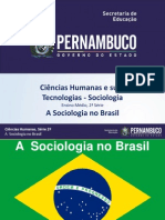 Ciências Humanas e Suas Tecnologias - Sociologia A Sociologia No Brasil