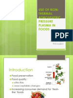 Use of Non-Thermal Atmospheric Pressure Plasma in Foods